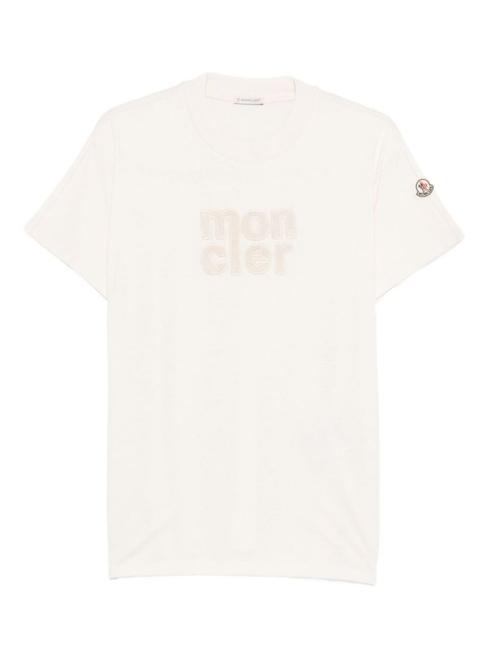 Moncler Women’s Teddy Logo Cotton T-Shirt Off White S K20938C00028